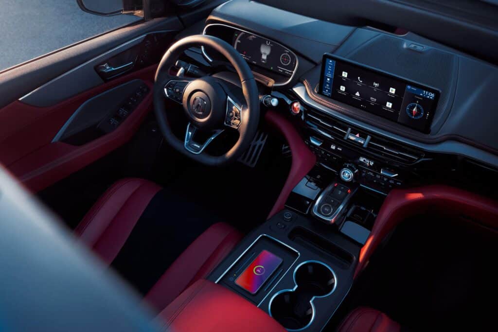 2025 Acura MDX A-Spec interior layout.