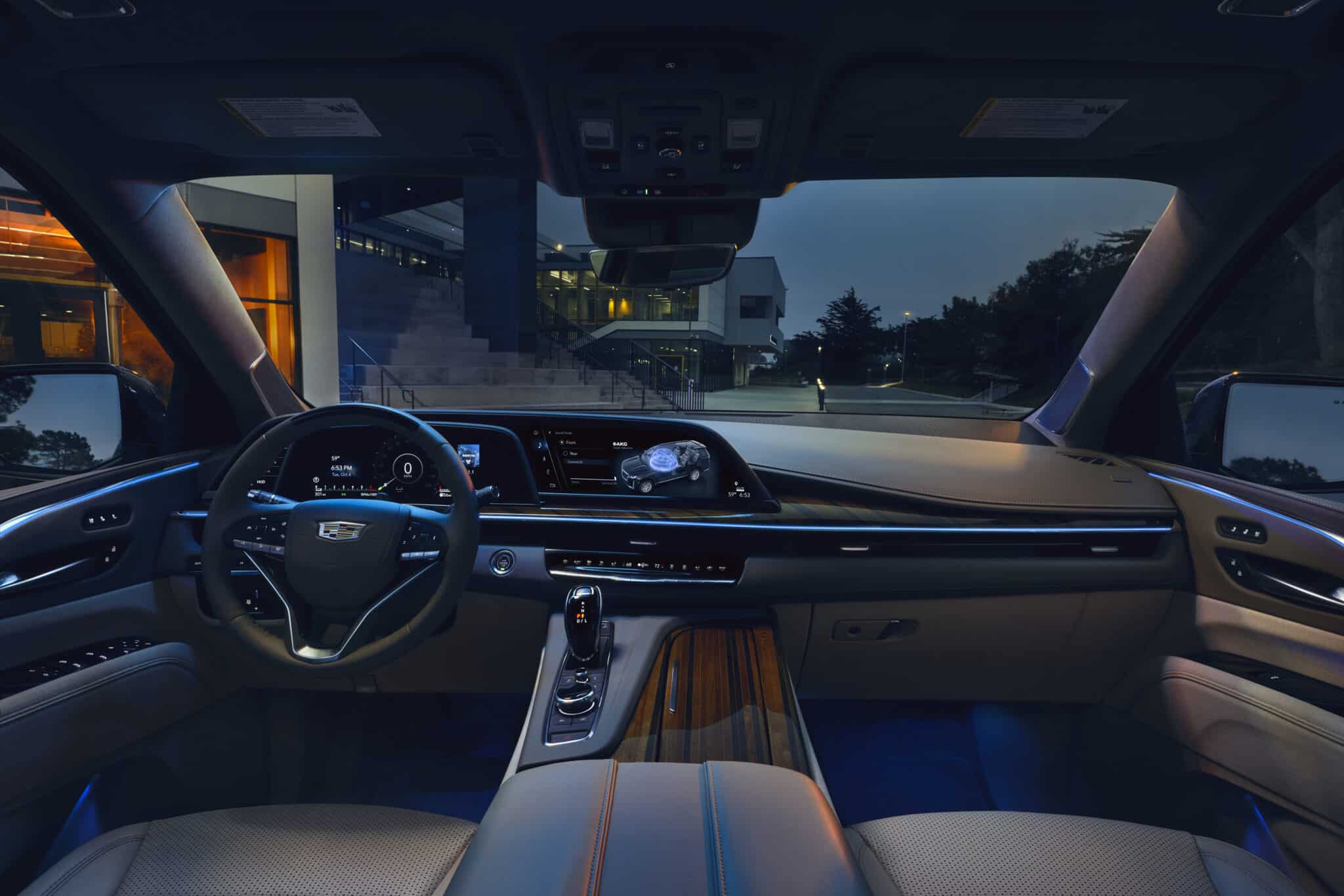 2024 Cadillac Escalade interior layout.