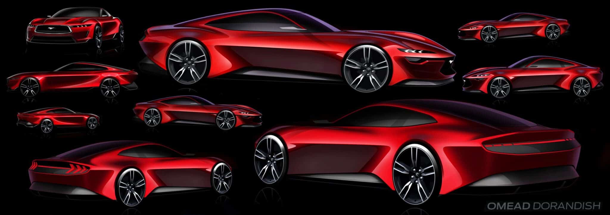2024 Ford Mustang Design Sketches