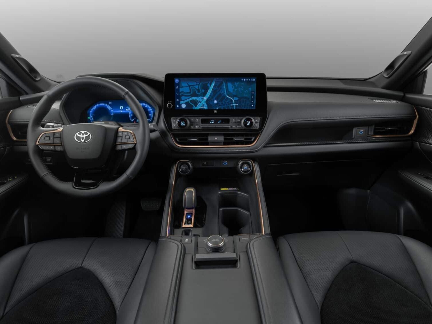 2024 Toyota Grand Highlander interior layout.