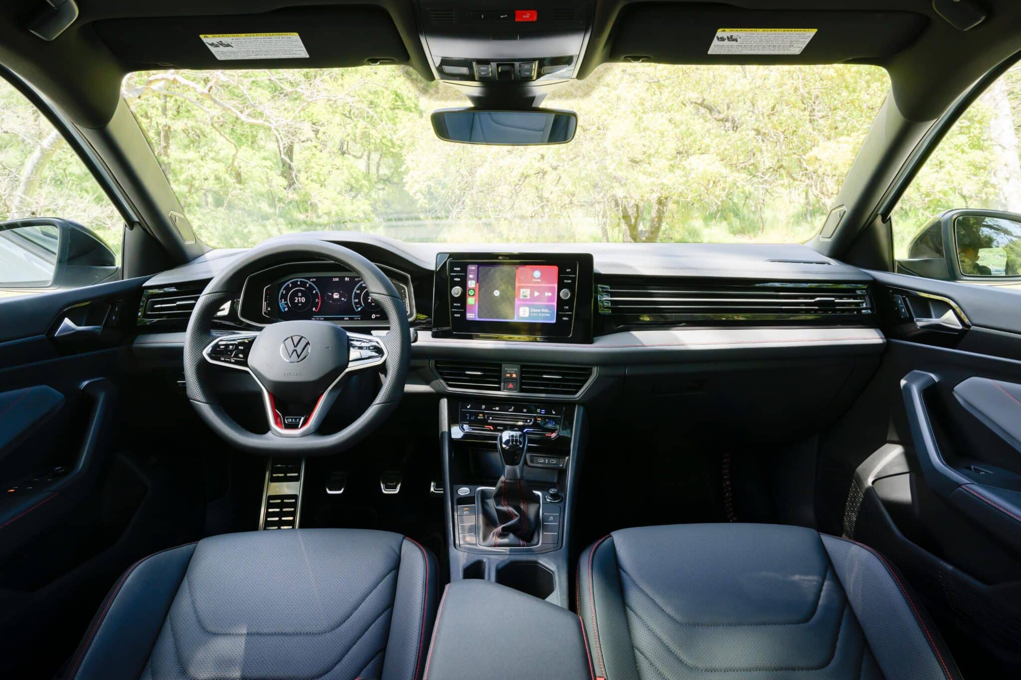 2025 VW Jetta GLI interior layout.