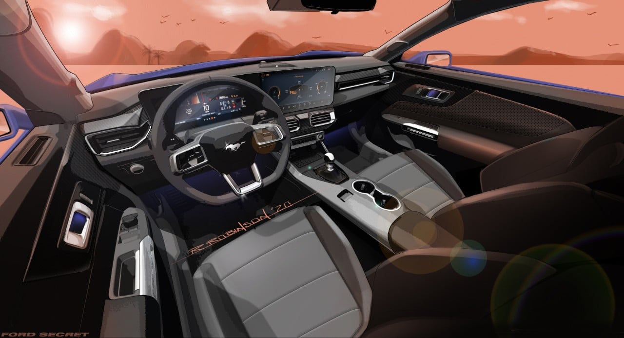 2024 Ford Mustang Design Sketches