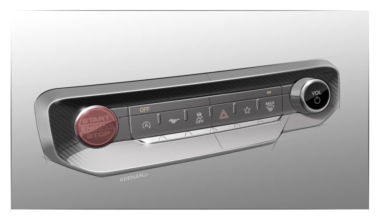 2024 Ford Mustang Design Sketches