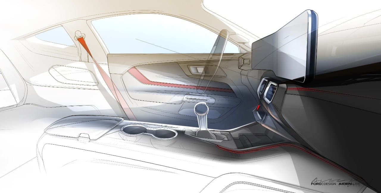 2024 Ford Mustang Design Sketches
