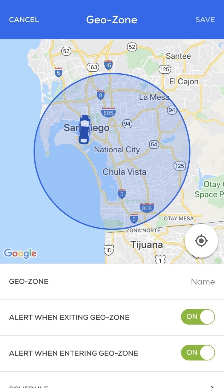Bouncie Geo Zone