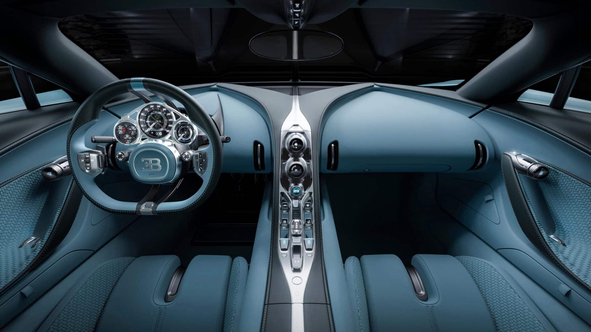 Bugatti Tourbillon interior layout.