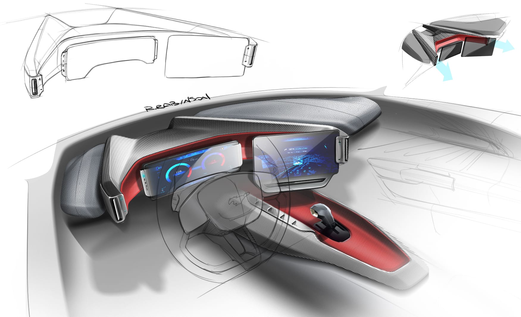 2024 Ford Mustang Design Sketches