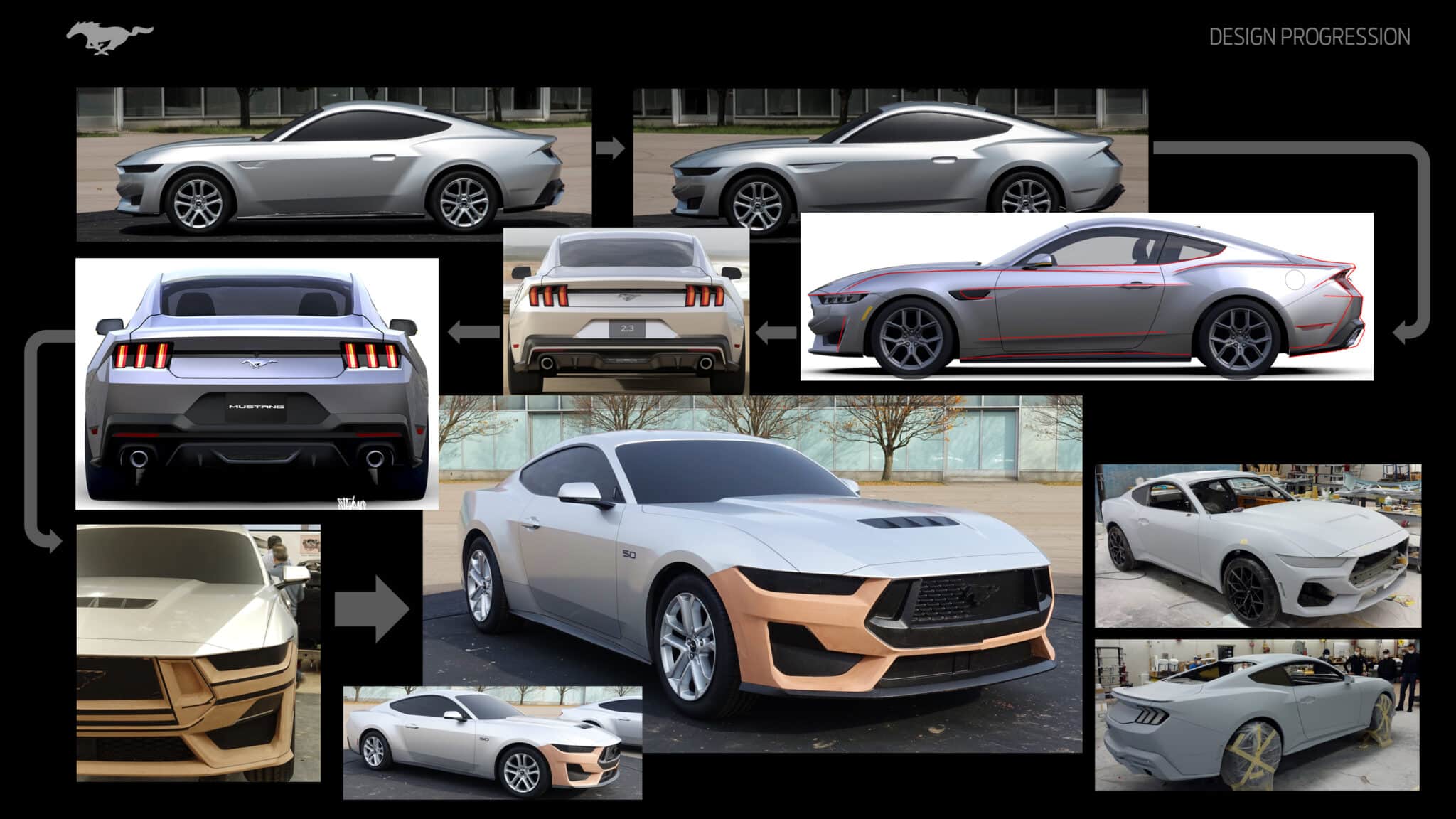 2024 Ford Mustang Design Sketches