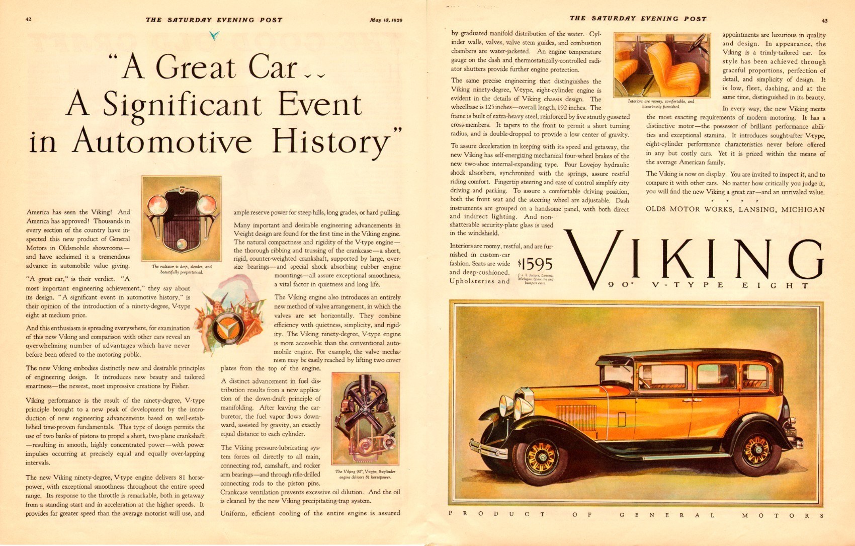 Oldsmobile Viking Advertisement