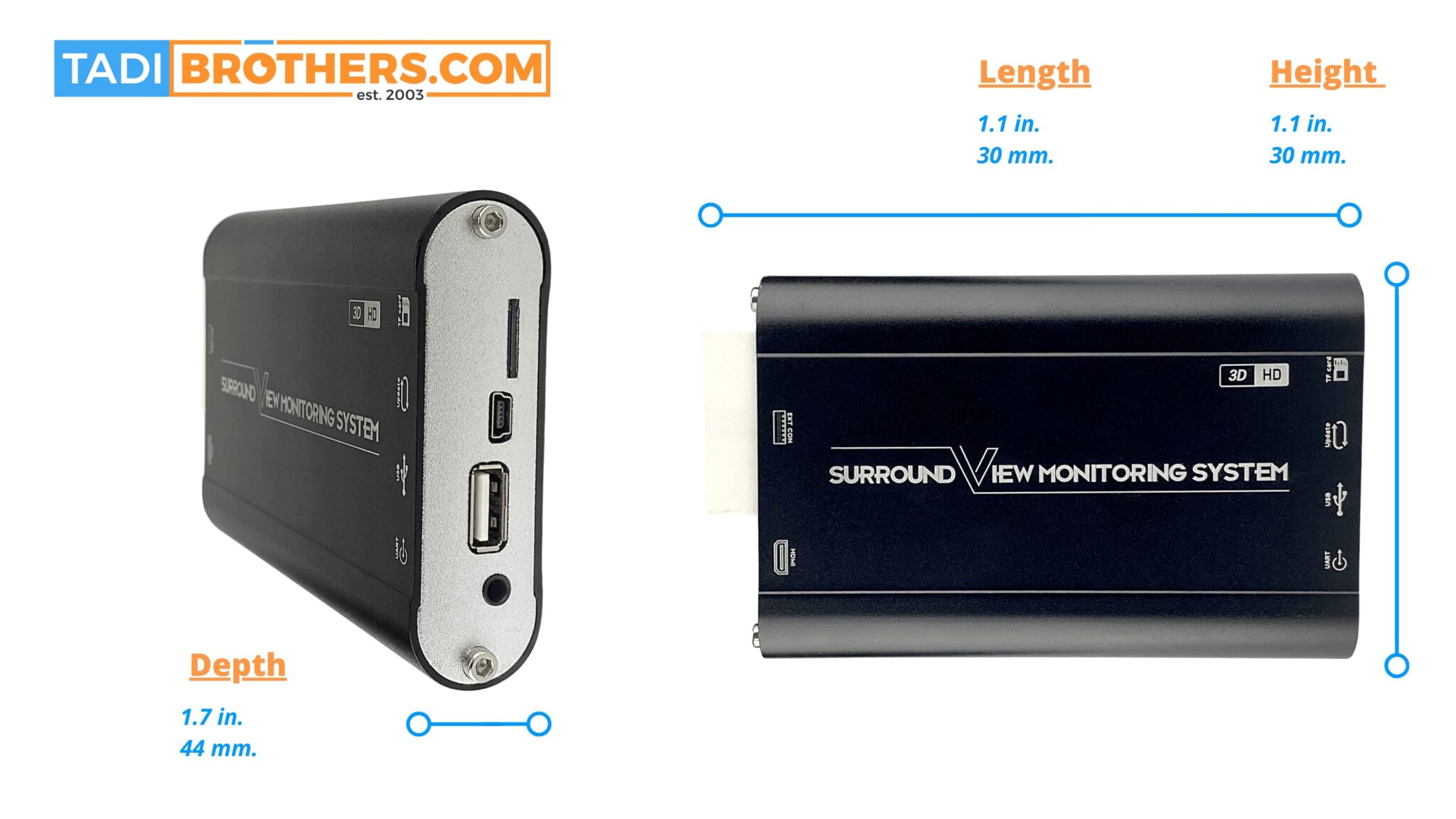 TadiBrothers 360-Degree Truck Camera System DVR Brain.