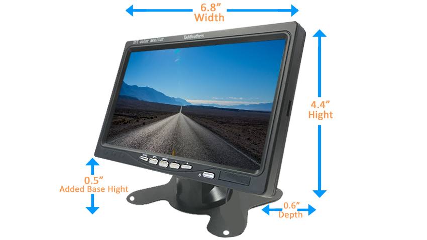 TadiBrothers 360-Degree Truck Camera System Seven-Inch Screen.