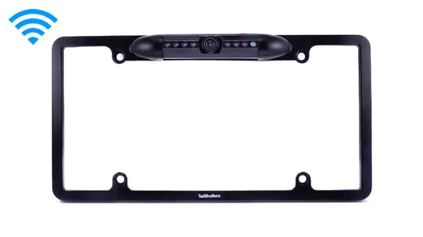 TadiBrothers License Plate Backup Camera w/ Rearview Mirror Monitor